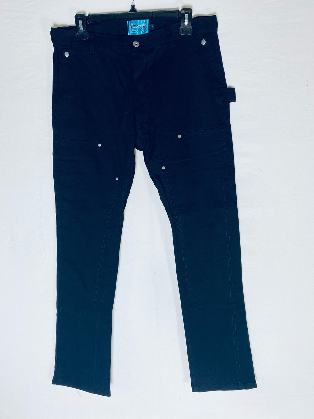 Innomabit Black Double Knee Carpenter Work Pants L Streetwear NWT
